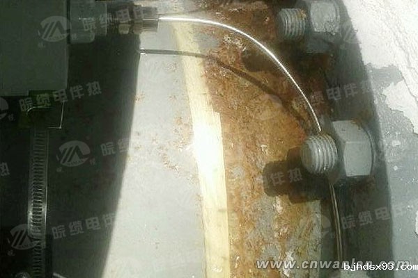 输油管道法兰电伴热保温处安装图