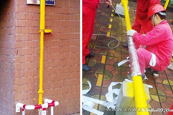 小区天然气管道使用自限温电热带，防冻、增压一举两得